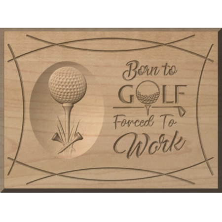 Born To Golf Custom Wood Sign