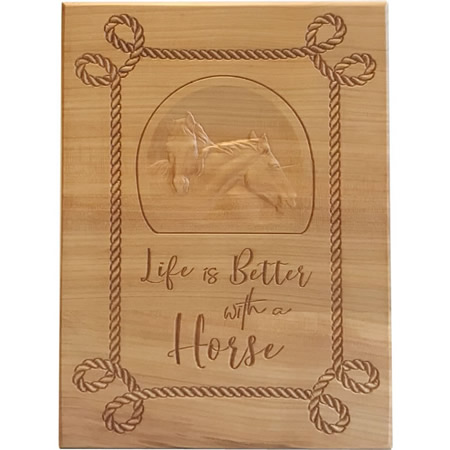 Life is Better Horse Custom Wood Sign