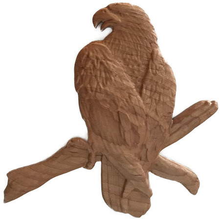 Eagle on Branch Cut Out Custom Wood Sign
