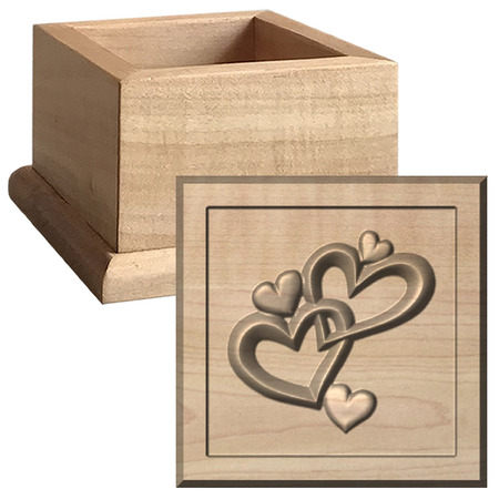 Double Hearts Mini Keepsake Box