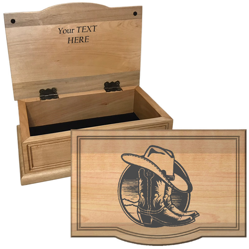 Cowboy Boots Keepsake Box