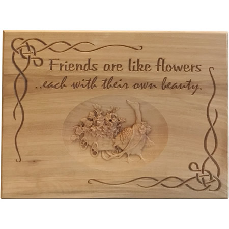Duck Garden Friends And Flowers Custom Wood Sign
