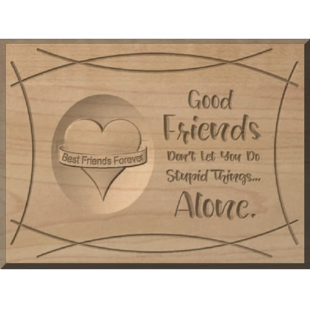 Best Friends Custom Wood Sign