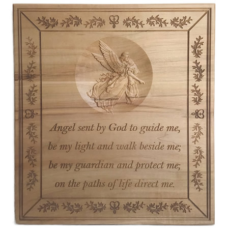 Guardian Angel Custom Wood Sign