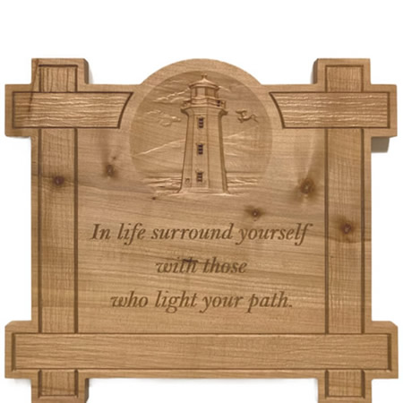 Lighthouse Custom Wood Sign