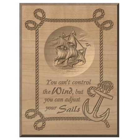Tall Ship Rope Custom Wood Sign