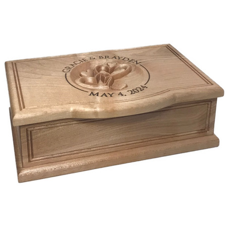 Double Hearts Keepsake Box