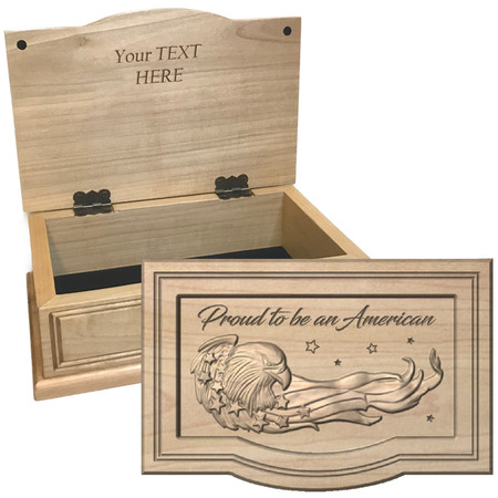 Eagle Stars Proud American Keepsake Box