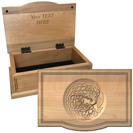 Peacock Keepsake Box