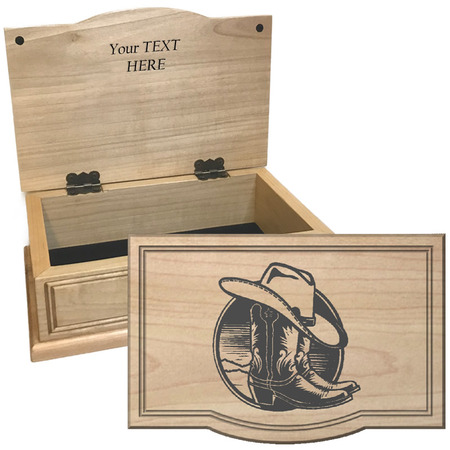 Cowboy Boots Keepsake Box