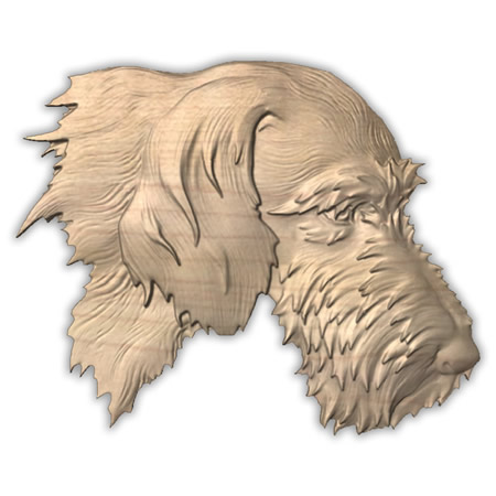 German Setter Wire Haired Wall Art Plaque