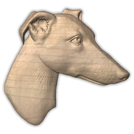 Whippet Wall Art Plaque