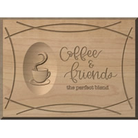 Custom Wood Signs Coffee And Friends..