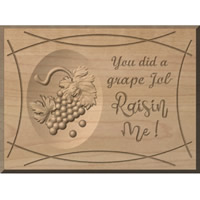 Custom Wood Signs Grape Job Raisin M..