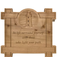 Lighthouse Custom Wood Sign