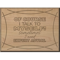 Custom Wood Signs Talk To Self Exper..