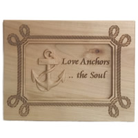 Unique Wood Gifts Love Anchors the S..