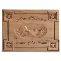 Unique Wood Gifts Home of the Free E..