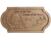 Unique Wood Gifts Home of the Free E..