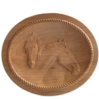 Unique Wood Gifts Horse Love Oval Cu..