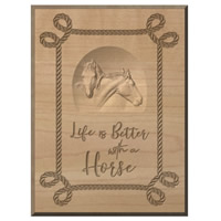 Custom Wood Signs Life is Better wit..