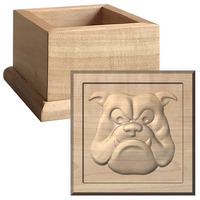 Bulldog Head Mini Keepsake Box