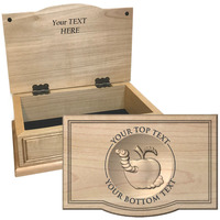 Keepsake Boxes Apple and Worm Kee..