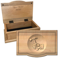 Keepsake Boxes Classic Carpenter Hammer K..