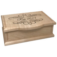 Keepsake Boxes Scroll Monogram Ke..