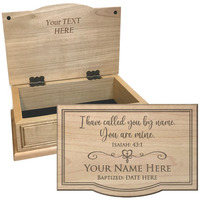 Keepsake Boxes Baptism Call by Name Keepsake Box
