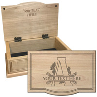 Keepsake Boxes Leafy Monogram Kee..