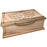 Keepsake Boxes Classic Scroll Monogram Ke..