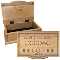 Keepsake Boxes Classic Solar Eclipse 2024..