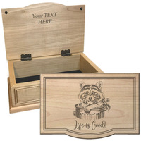 Keepsake Boxes Raccoon Life is Go..