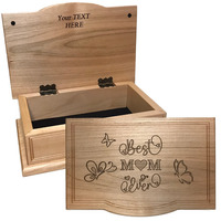 Keepsake Boxes Best Mom Ever Butterfly Keepsake Box