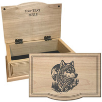 Keepsake Boxes Wolf Lone Guardian..