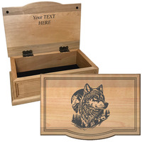 Keepsake Boxes Classic Wolf Lone Guardian..