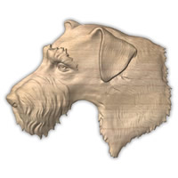 Wall Art Plaques Dogs Airedale Terrier W..