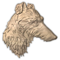 Wall Art Plaques Dogs Deerhound Wall Art..