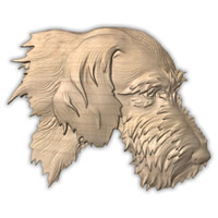 Wall Art Plaques Dogs German Setter Wire..