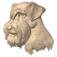 Wall Art Plaques Dogs Schnauzer Wall Art..