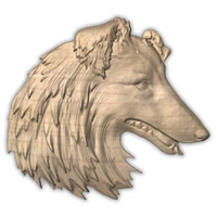 Wall Art Plaques Dogs Scotch Collie Wall..