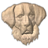 Wall Art Plaques Dogs St Bernard Long Ha..